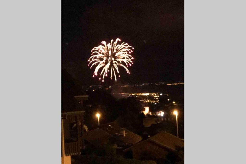 Duplex En Station Vue Sur Lac Leman Thollon-les-Memises Esterno foto