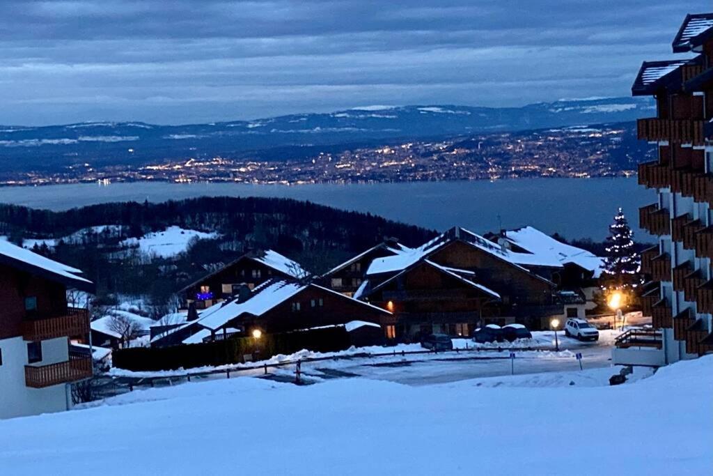 Duplex En Station Vue Sur Lac Leman Thollon-les-Memises Esterno foto